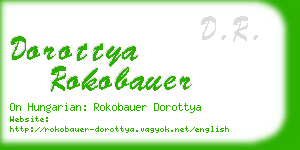 dorottya rokobauer business card